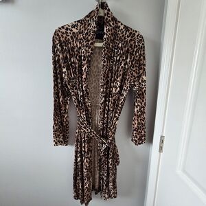Leopard Print Women's Robe